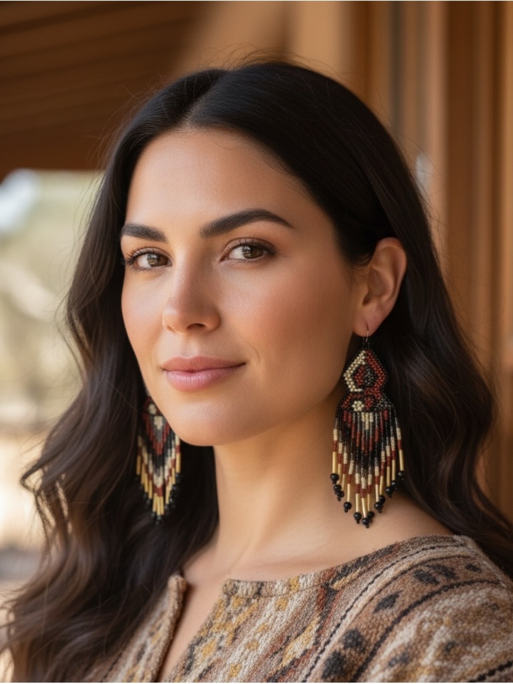 Handcrafted Seed Bead Earrings